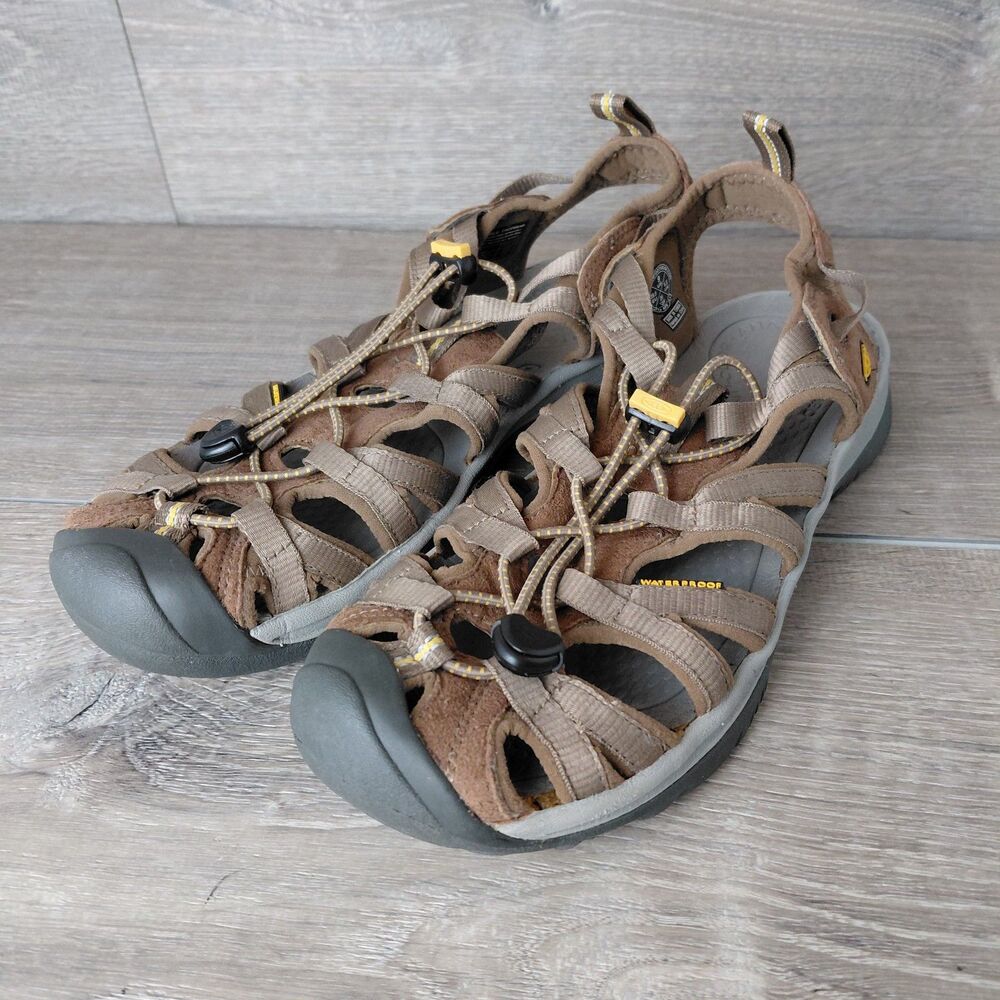 Keen Whisper Sandals Womens 9 Brown Waterproof Outdoor Hiking Trail Beach Shoes - Picture 4 of 9